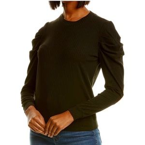 Leyden black long sleeve top